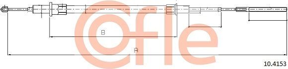 Трос ручника (тросик ручного тормоза) Cofle. Артикул 92.10.4153
