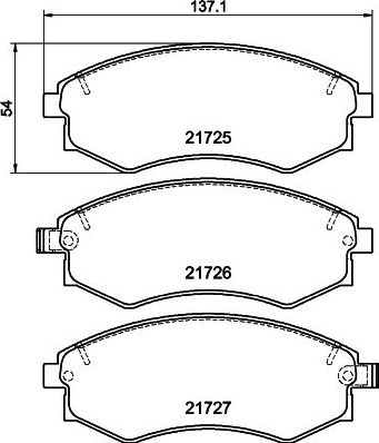 Тормозные колодки Hella Pagid. Артикул 8DB 355 012-161