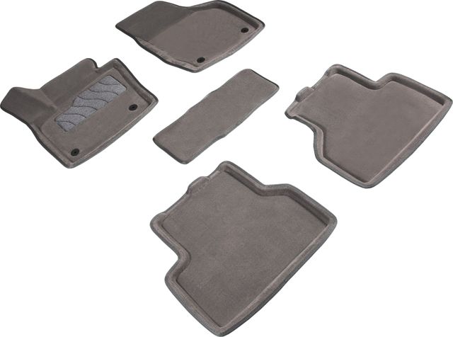 Коврики Seintex 3D ворсовые для салона Audi Q3 2011-2018 Серые. Артикул 86838