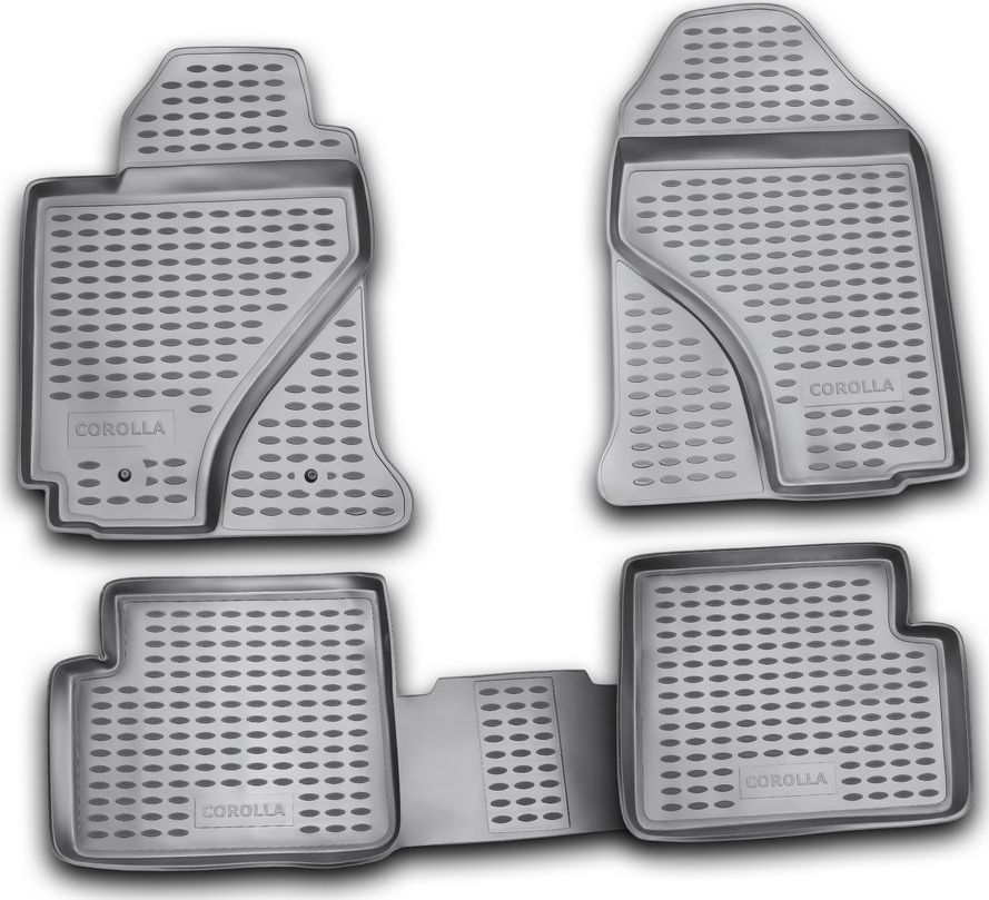 Коврики Element для салона Toyota Corolla E120 2002-2007 СЕРЫЕ. Артикул NLC.48.03.211k