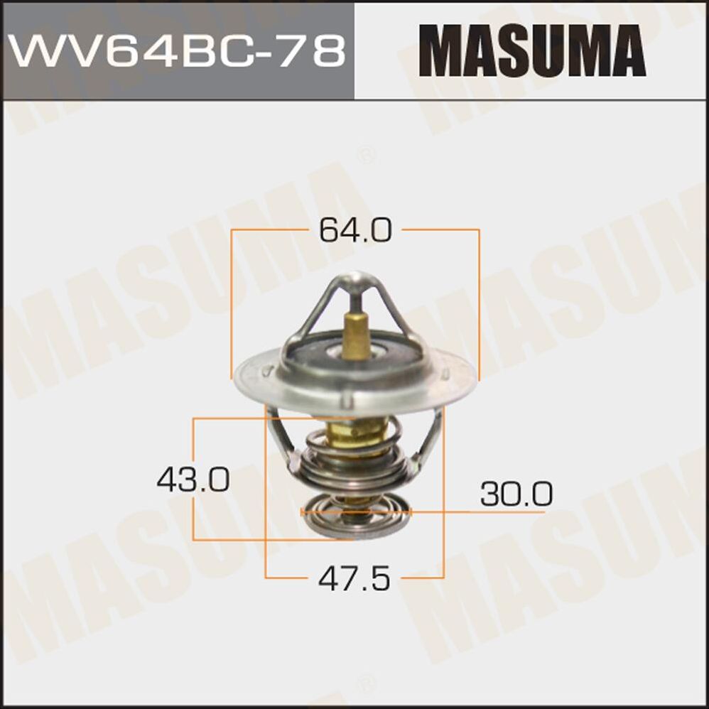 ТЕРМОСТАТ MASUMA WV64BC-78 Masuma. Артикул WV64BC78