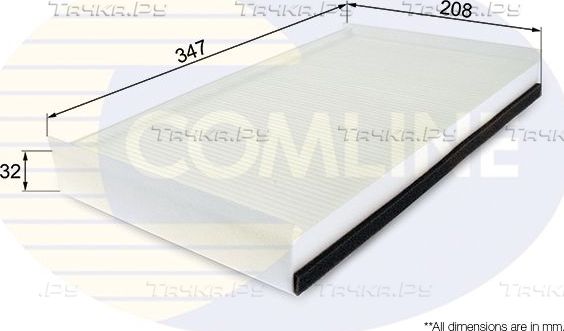 Салонный фильтр Comline. Артикул EKF279