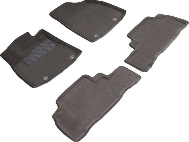 Коврики Seintex 3D ворсовые для салона Lexus RX III 2009-2012 Серые. Артикул 81962