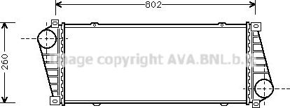 Интеркулер AVA для Mercedes-Benz Sprinter 905 2001-2006. Артикул MSA4217