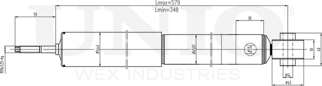 Амортизатор подвески (Unio). Артикул SAB-10579