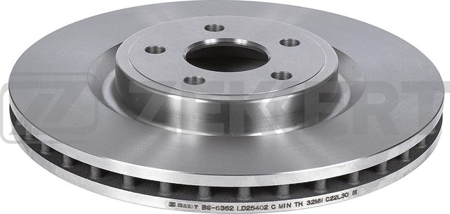 Тормозной диск Zekkert передний для Jeep Grand Cherokee IV (WK2) 2010-2026. Артикул BS-6362