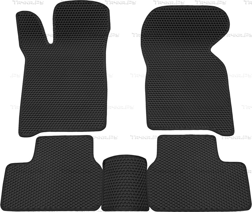Коврики Rezkon EVA Соты для салона Lada Samara 2115 1997-2013 Черный кант. Артикул 9139010101