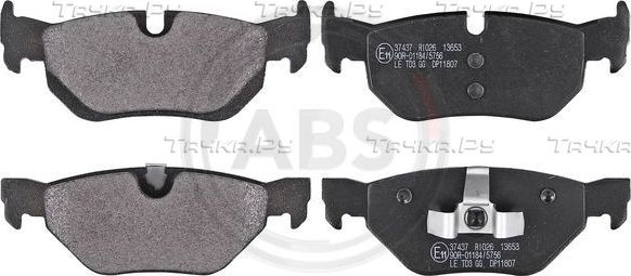 Тормозные колодки ABS задние для BMW 1 I (E81/E82/E87/E88) 2004-2012. Артикул 37437