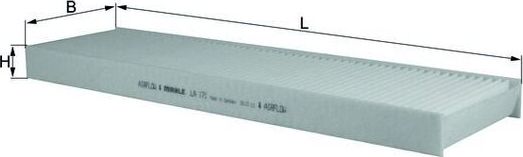 Салонный фильтр Mahle-Knecht. Артикул LA 171