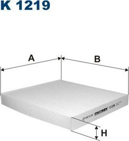 Салонный фильтр Filtron. Артикул K 1219