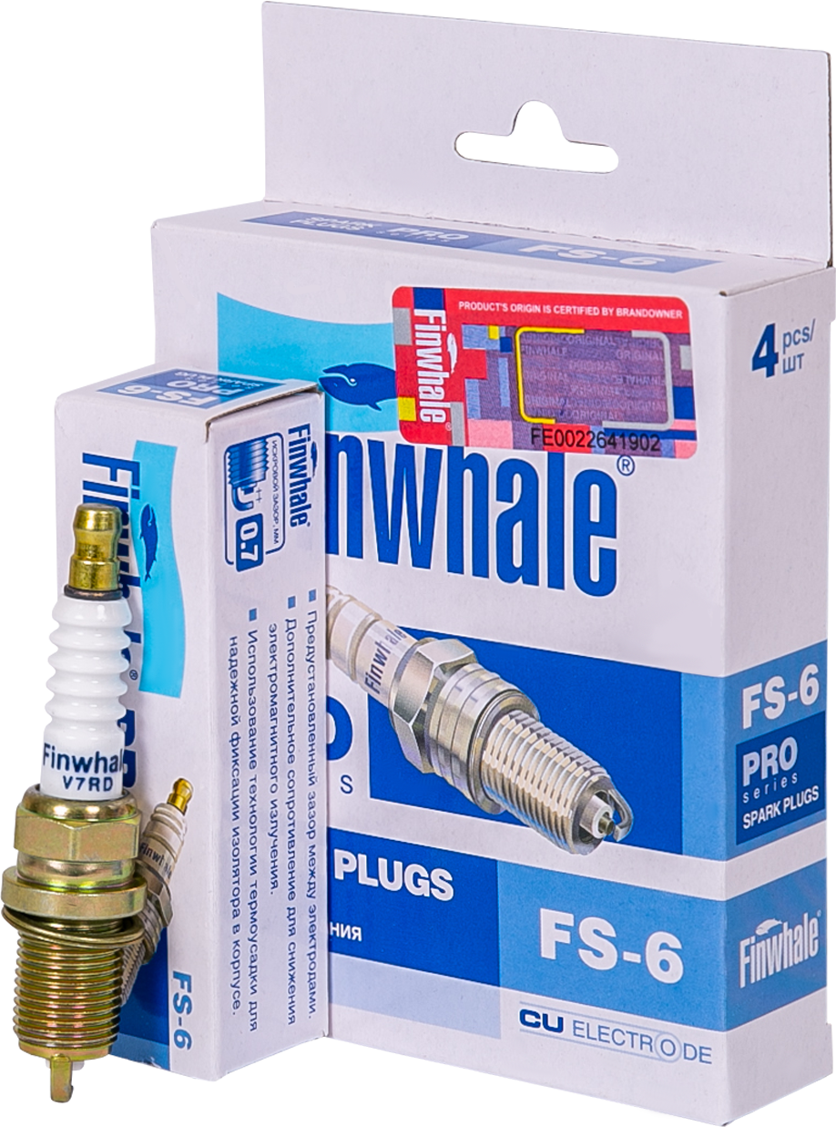 Свеча зажигания Finwhale. Артикул FS6