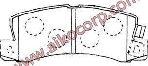 Колодки тормозные TOYOTA CAMRY/CELICA 88- задн. (Aiko). Артикул PF1321