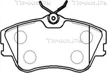 Тормозные колодки HSB передние для Volkswagen Transporter T4 1990-2003. Артикул HP8526
