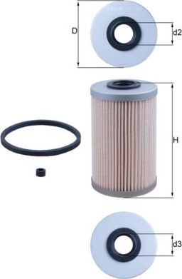 Топливный фильтр Mahle. Артикул KX 204D