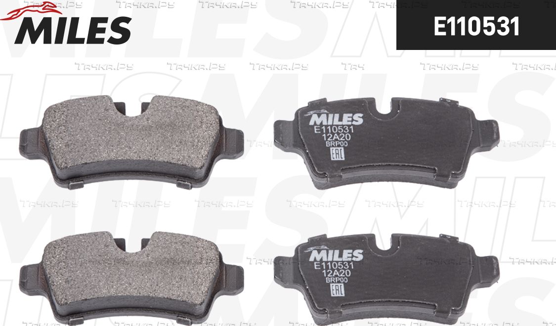 Тормозные колодки Miles (Semi-Metallic) задние для MINI Roadster R59 2012-2015. Артикул E110531