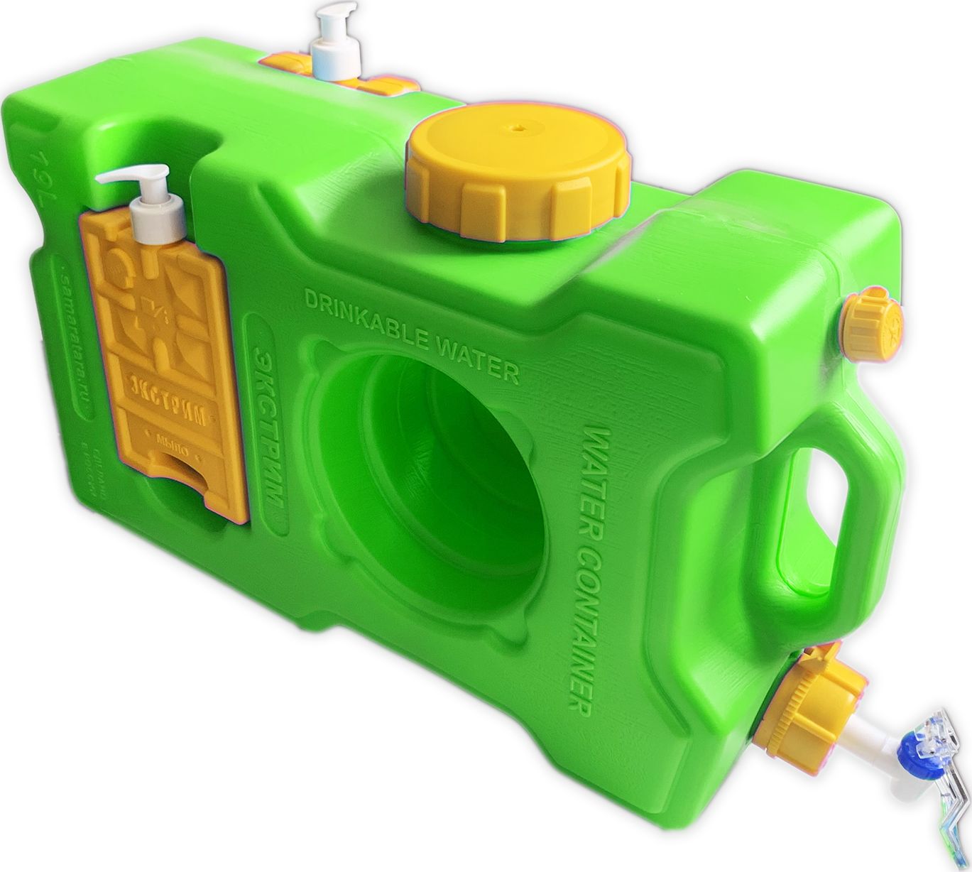 Канистра ТехноХим для воды 19 л, Зеленая. Артикул kontvod19GR