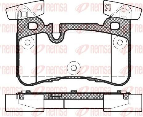 Тормозные колодки Remsa. Артикул 1429.00