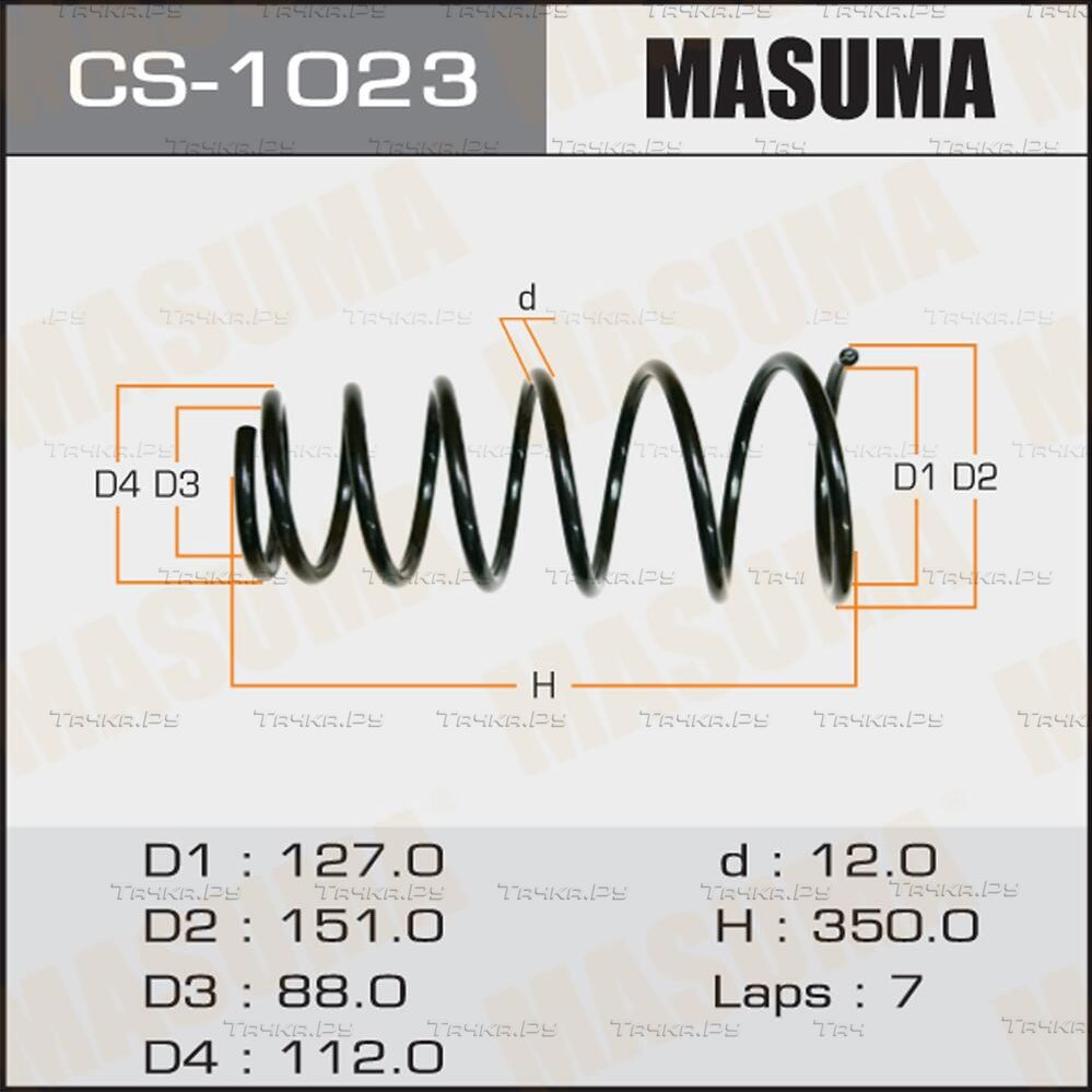 Пружина подвески Masuma. Артикул CS-1023