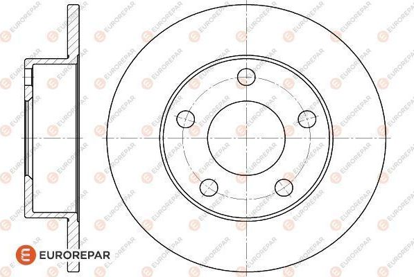 Тормозной диск Eurorepar. Артикул 1618887280