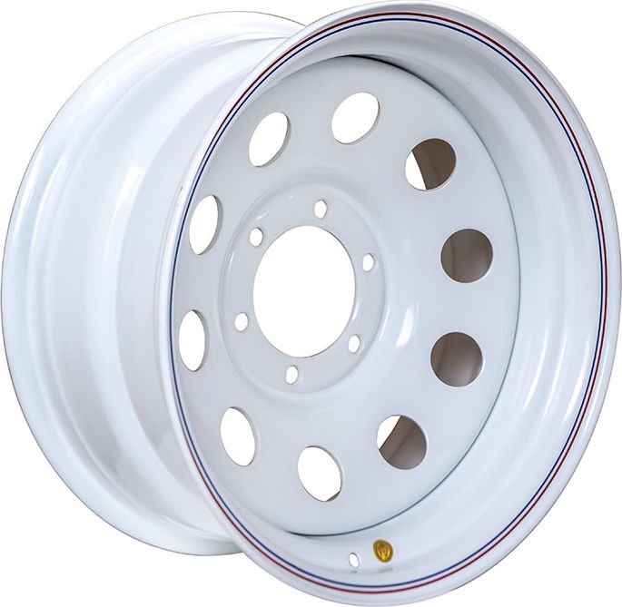 Колёсный диск OFF-ROAD Wheels стальной белый 6x139,7 8xR17 d110 ET-25 для Fiat Fullback 2016-2026. Артикул 1780-63910WH-25