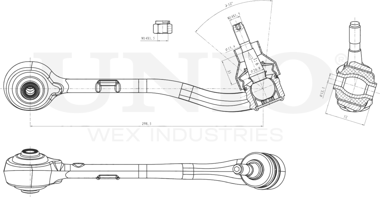 Рычаг подвески (Unio). Артикул SSP-40059