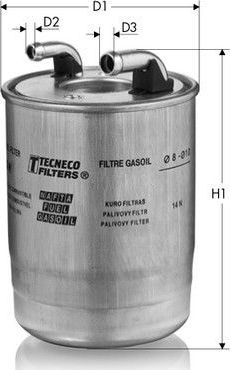 Топливный фильтр Tecneco Filters. Артикул GS8016