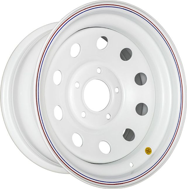 Колёсный диск OFF-ROAD Wheels усиленный стальной белый 5x130 8xR16 ET-0 для Mercedes-Benz G-class. Артикул 1680-53084WH-0