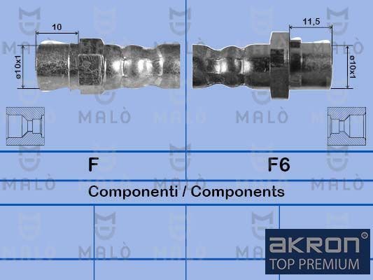 Тормозной шланг Malò задний для BMW 3 III (E36) 1990-1999. Артикул 8908