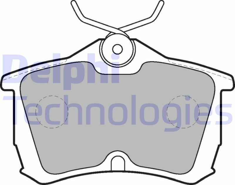 Тормозные колодки Delphi (Low-Metallic). Артикул LP1626