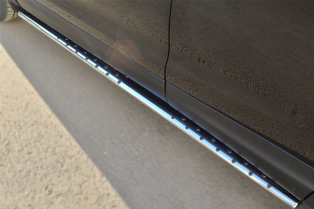 Защита порогов RusStal труба 75х42 овал с проступью для Nissan Qashqai II 2014-2018. Артикул NQQO-001794