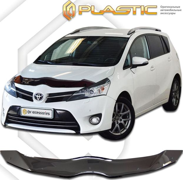 Дефлектор СА Пластик для капота (Classic черный) Toyota Verso 2012-2018. Артикул 2010010112691