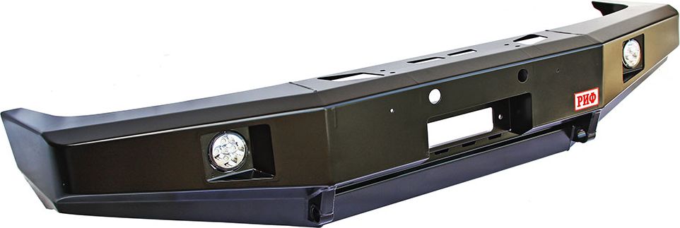 Бампер силовой РИФ передний с доп. фарами без защитной дуги для Toyota Land Cruiser 80 1990-1997. Артикул RIF080-10356