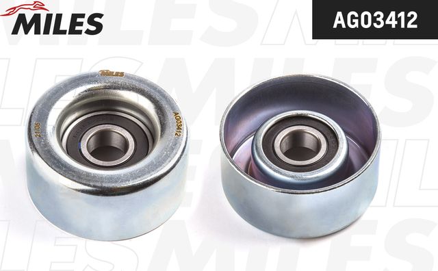 Натяжной ролик (натяжитель) приводного поликлинового ремня Miles. Артикул AG03412