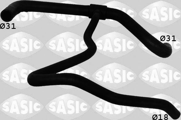 Патрубок системы охлаждения (радиатора) Sasic левый нижний для Dacia Duster I 2010-2018. Артикул 3404109