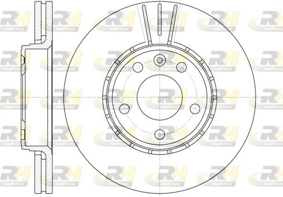 Тормозной диск RoadHouse передний для Nissan Primastar I 2001-2014. Артикул 6682.10