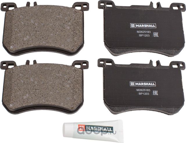 Торм. колодки дисковые передн. MB S-class (W222) 13- (M2625183) (Marshall). Артикул M2625183