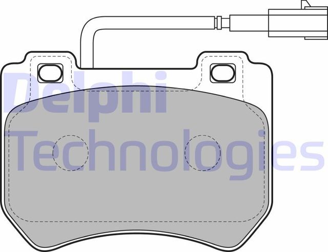 Тормозные колодки Delphi (Low-Metallic) передние для Alfa Romeo Spider III 2009-2011. Артикул LP2200