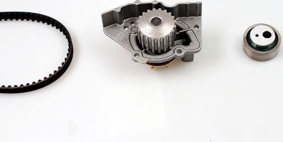 Помпа (водяной насос) с комплектом ремня ГРМ Hepu. Артикул PK08363