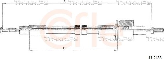 Трос сцепления Cofle. Артикул 11.2433