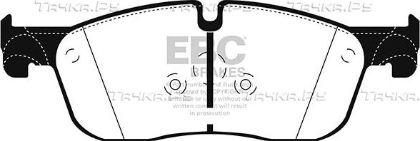 Тормозные колодки EBC Brakes. Артикул DP42255R