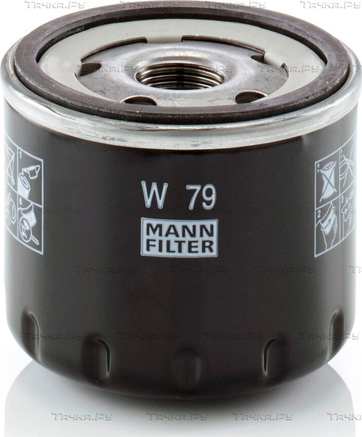 Масляный фильтр Mann-Filter для Nissan Qashqai I 2007-2013. Артикул W 79