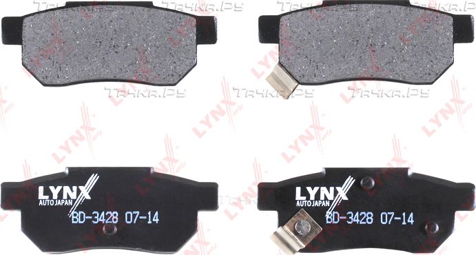 Тормозные колодки LYNXauto задние для Rover 400 II (HH-R) 1995-2000. Артикул BD-3428
