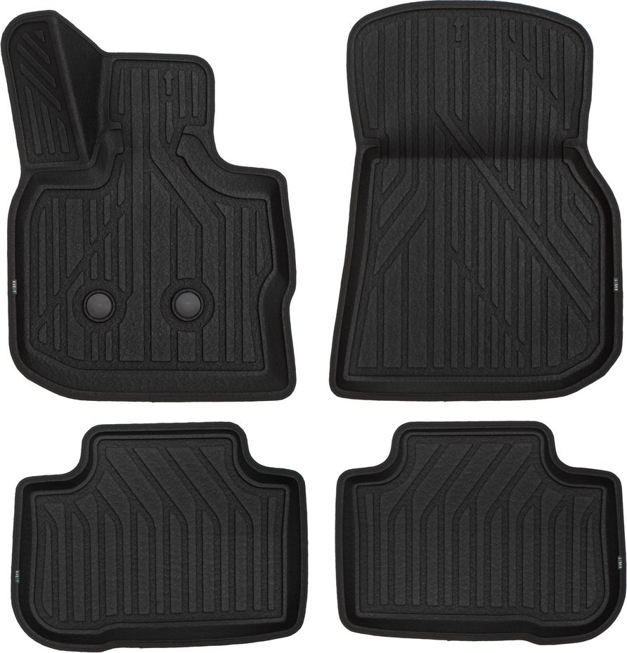Коврики KVEST 3D для салона BMW X4 G02 2018-2026 Черный. Артикул KVEST3D02037210k