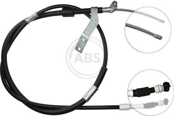 Трос ручника (тросик ручного тормоза) ABS. Артикул K15337