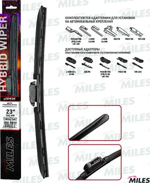 Щетка стеклоочистителя (дворник) Miles для Mitsubishi Pajero IV 2007-2025. Артикул CWH23AC