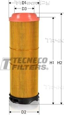 Воздушный фильтр  Tecneco Filters. Артикул AR12178/2