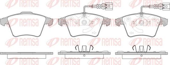 Тормозные колодки Remsa. Артикул 1045.22