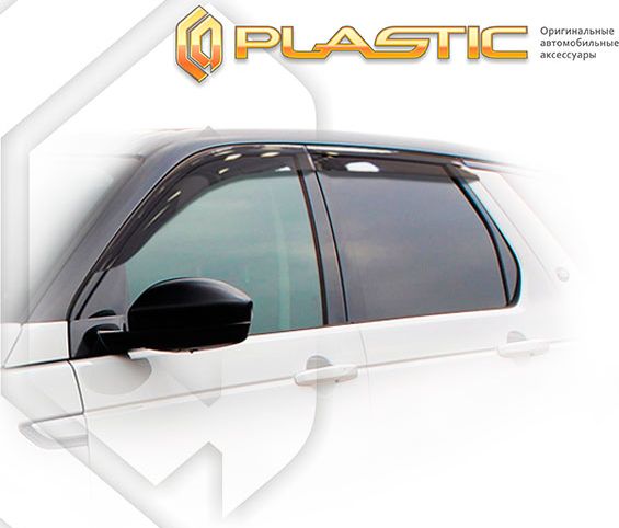 Дефлекторы СА Пластик для окон (Classic полупрозрачный) Land Rover Discovery Sport 2014-2026. Артикул 2010030313375