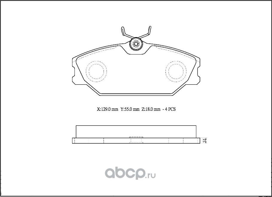 Колодки тормозные дисковые (Avantech). Артикул AV1216
