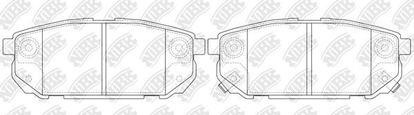 Тормозные колодки NiBK. Артикул PN0798